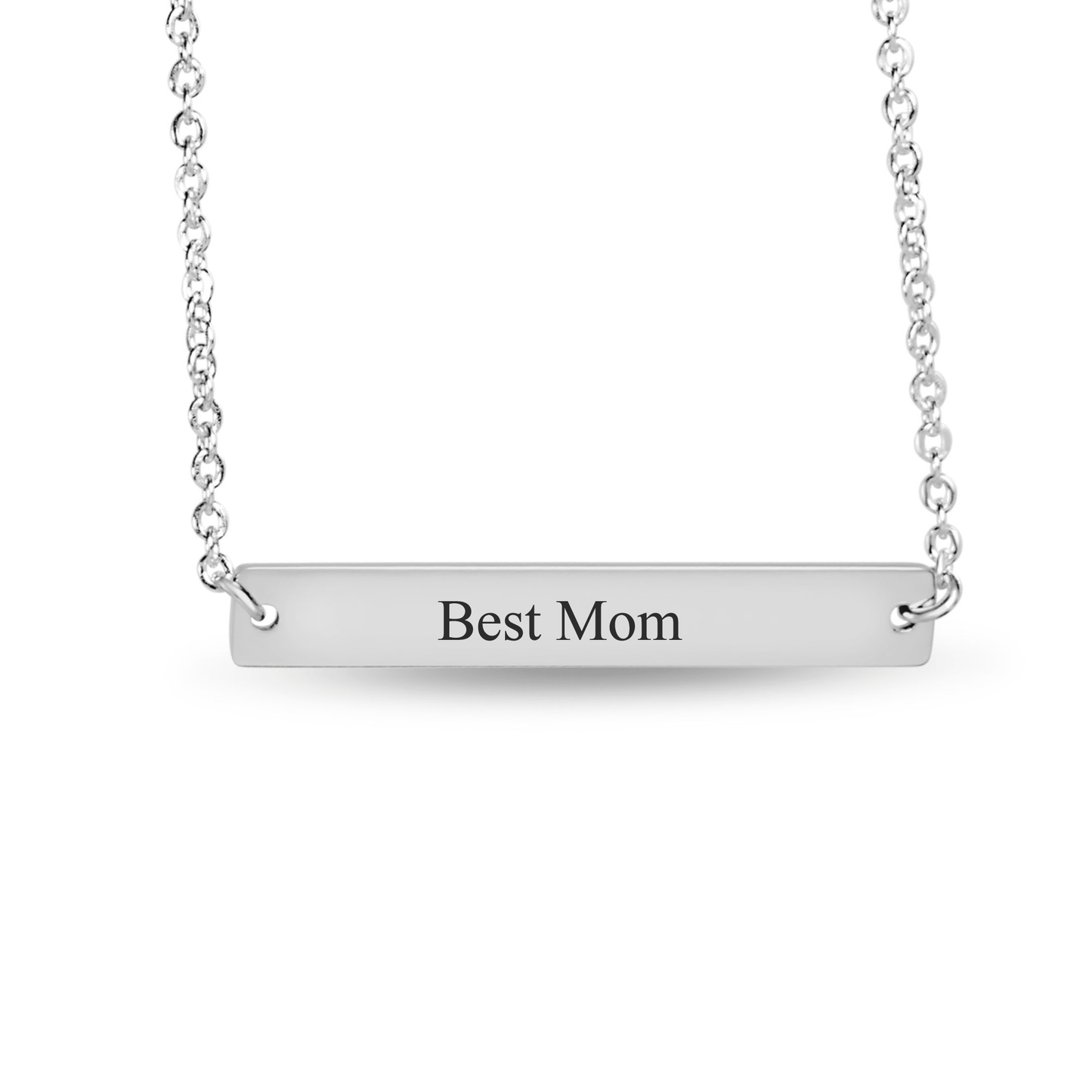 Horizontal Bar Necklace - Fine Link v2