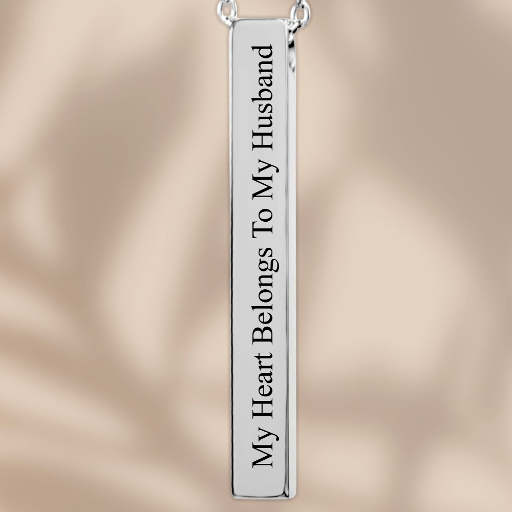 3D Bar Necklace - Fine Link v2