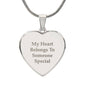 Engraved Heart Necklace