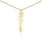 Flower Month Name Necklace and Personalized Card