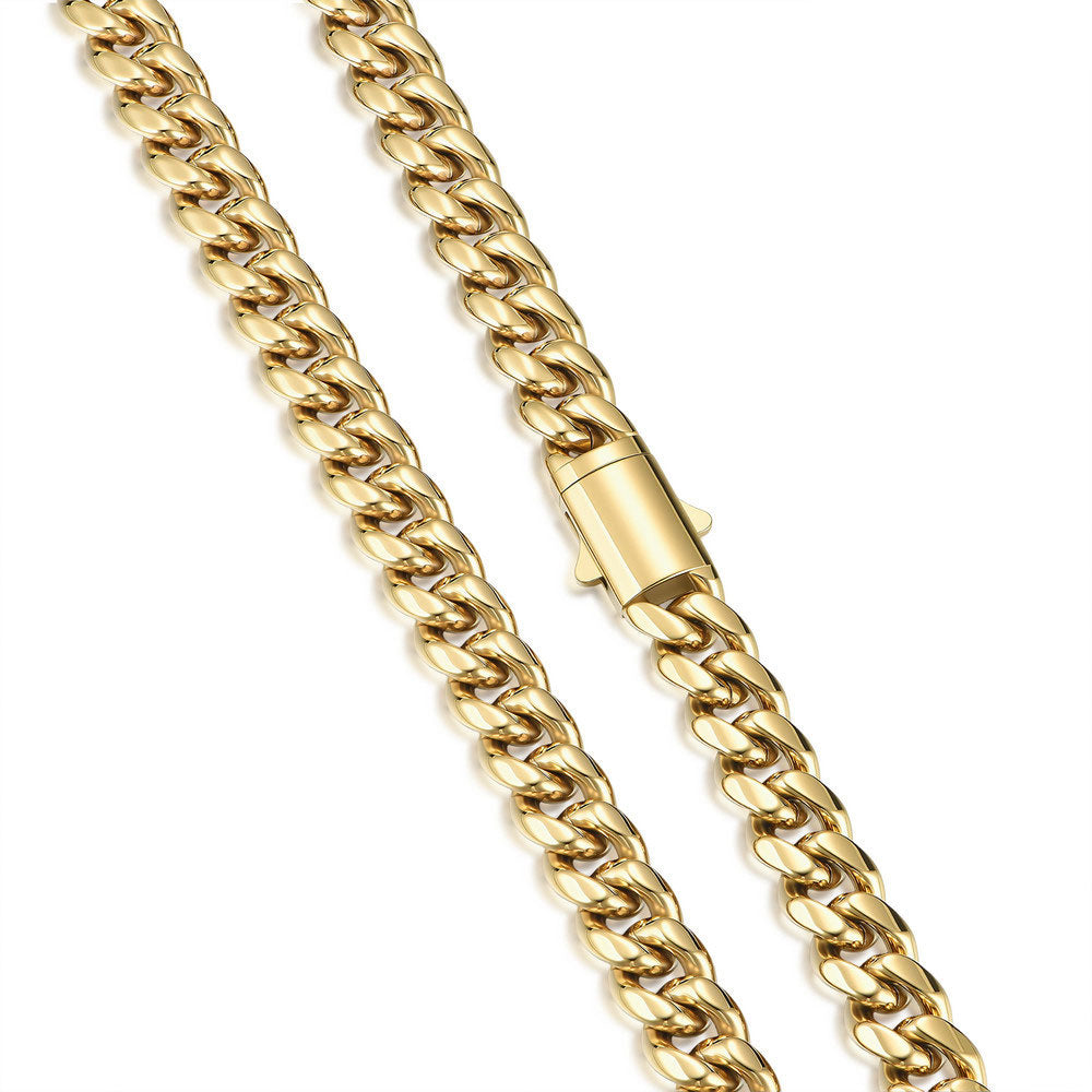 Cuban Chain Necklace Gold Plated