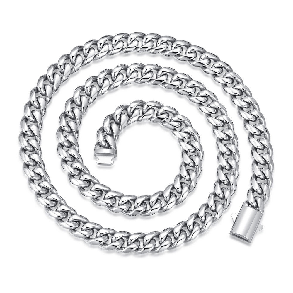 Cuban Chain Necklace Silver