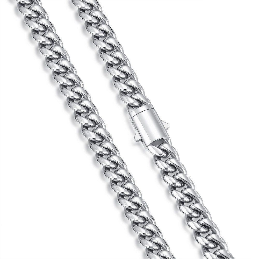 Cuban Chain Necklace Silver