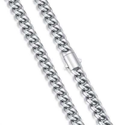 Cuban Chain Necklace Silver
