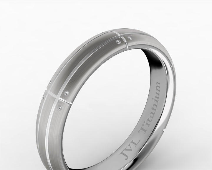 4mm Gray High-Polished Titanium Wedding Band – Comfort Fit
Modern, timeless, and made for everyday wear, this 4mm gray high-polished titanium wedding band delivers a bold yet refined look. Its sleek finish and smooth comfort-fit interior make it an ideal choice for a wedding band, anniversary gift, promise ring, or meaningful everyday piece.

Crafted from durable titanium, this ring is designed to handle daily life while maintaining its polished appearance. The classic 4mm width offers a strong, balanced profile that pairs effortlessly with any style—from casual to formal.