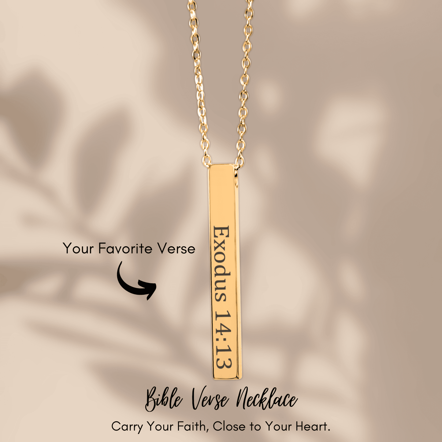 Bible Verse Necklace  +
