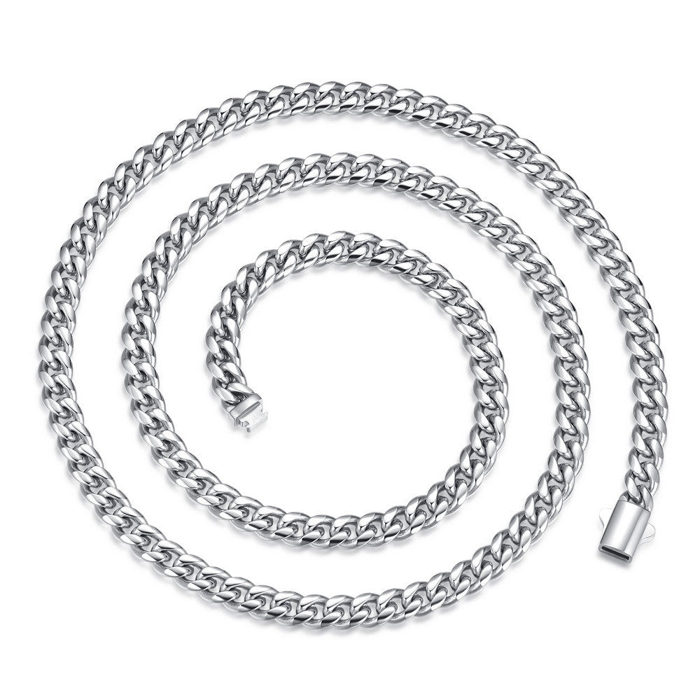 Cuban Chain Necklace Silver
