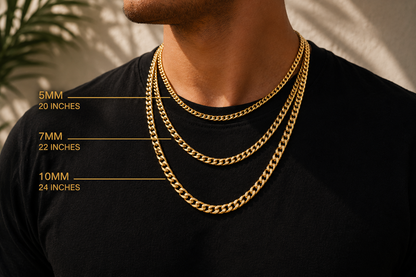Cuban Chain Necklace Gold Plated