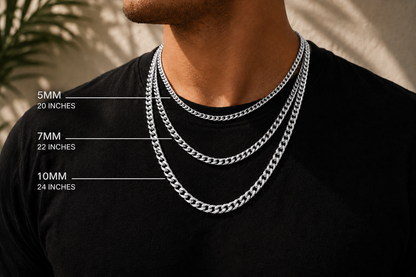 Cuban Chain Necklace Silver