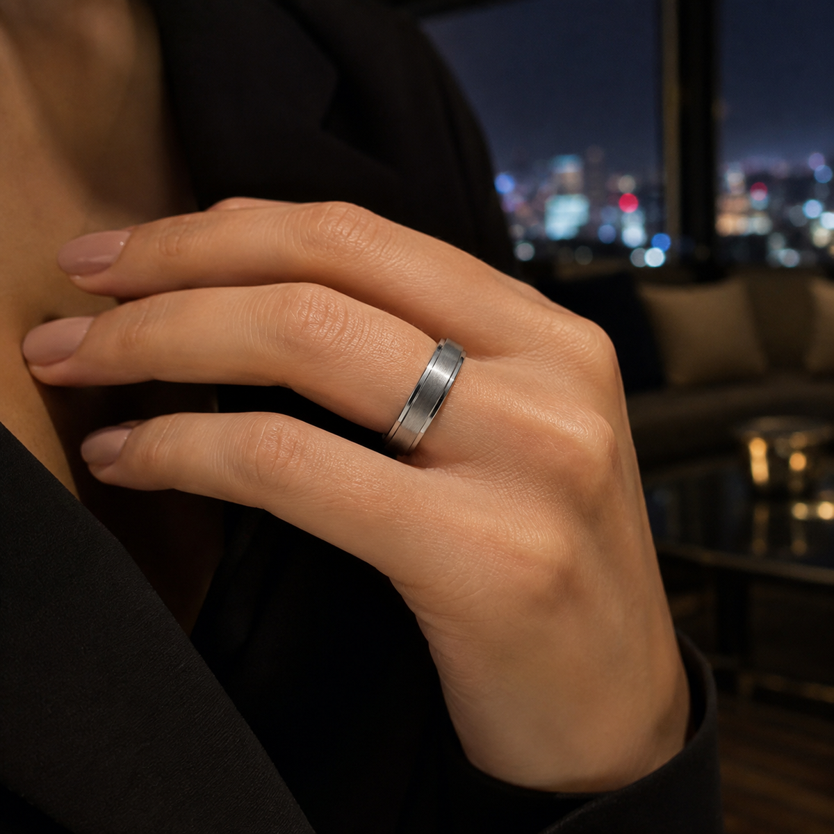 Modern, timeless, and made for everyday wear, this 4mm gray high-polished tungsten wedding band delivers a bold yet refined look. Its sleek mirror-like finish and smooth comfort-fit interior make it an ideal choice for a wedding band, anniversary gift, promise ring, or meaningful everyday piece.

Crafted from durable tungsten, this ring is designed to handle daily life while maintaining its polished appearance. The classic 4mm width offers a strong, balanced profile that pairs effortlessly with any style—from casual to formal.