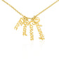Multiple Name Necklace and Personal Message Card