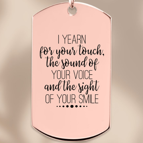 Necklace and Personal Message Card Text
