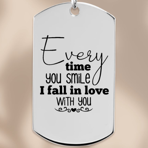 Necklace and Personal Message Card Text