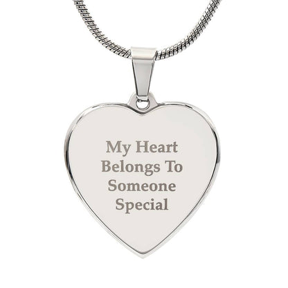 Engraved Heart Necklace
