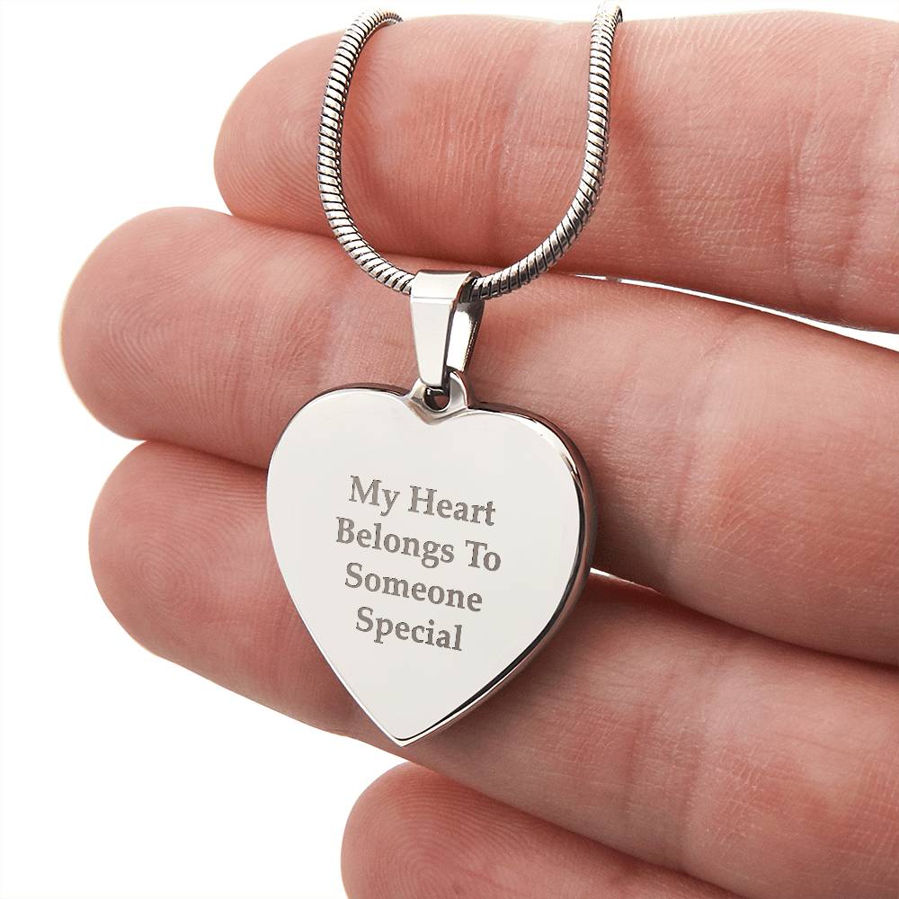 Engraved Heart Necklace