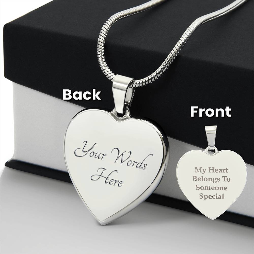 Engraved Heart Necklace