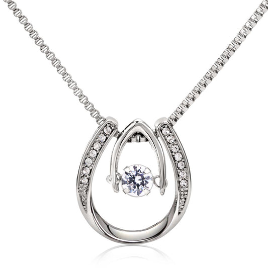 Lucky In Love Necklace with Personalized Message Card