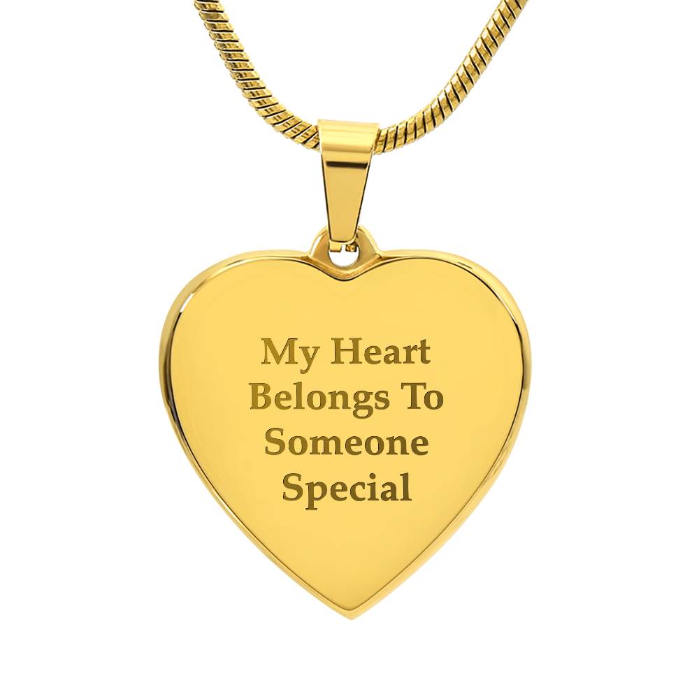 Engraved Heart Necklace