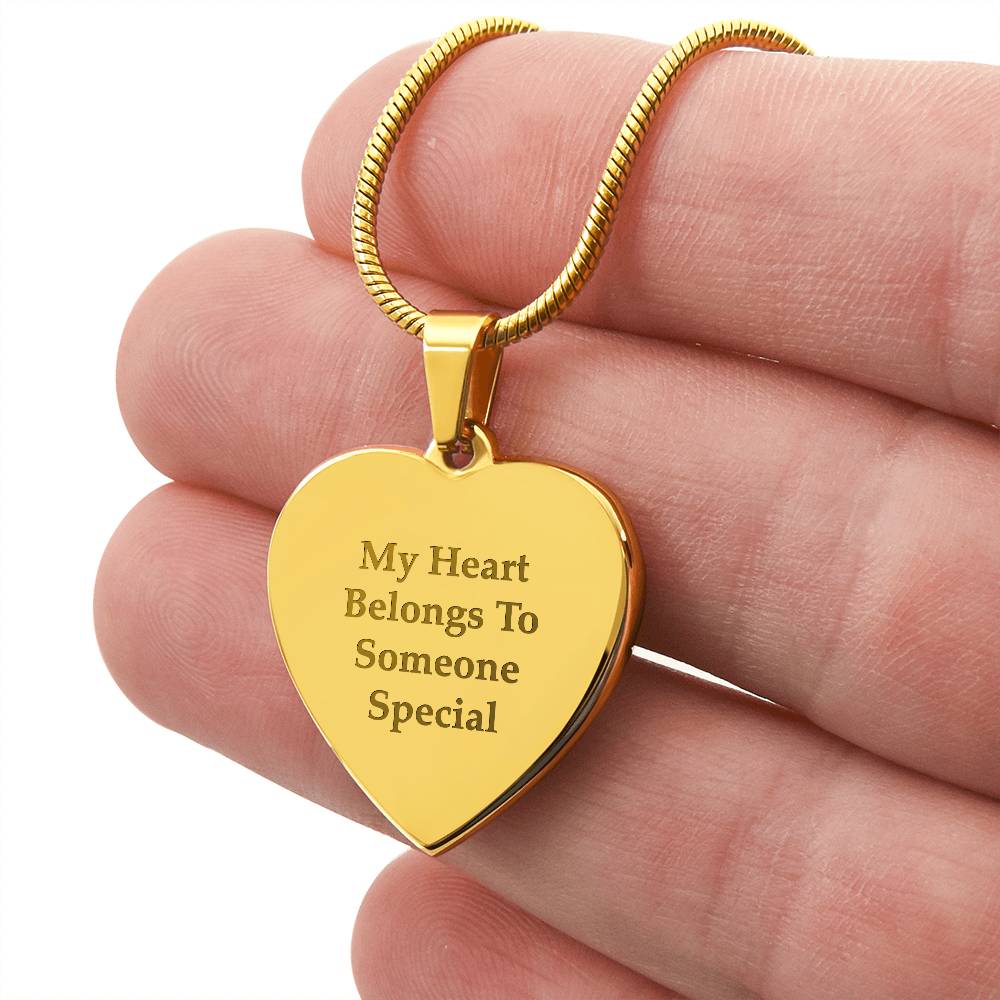 Engraved Heart Necklace