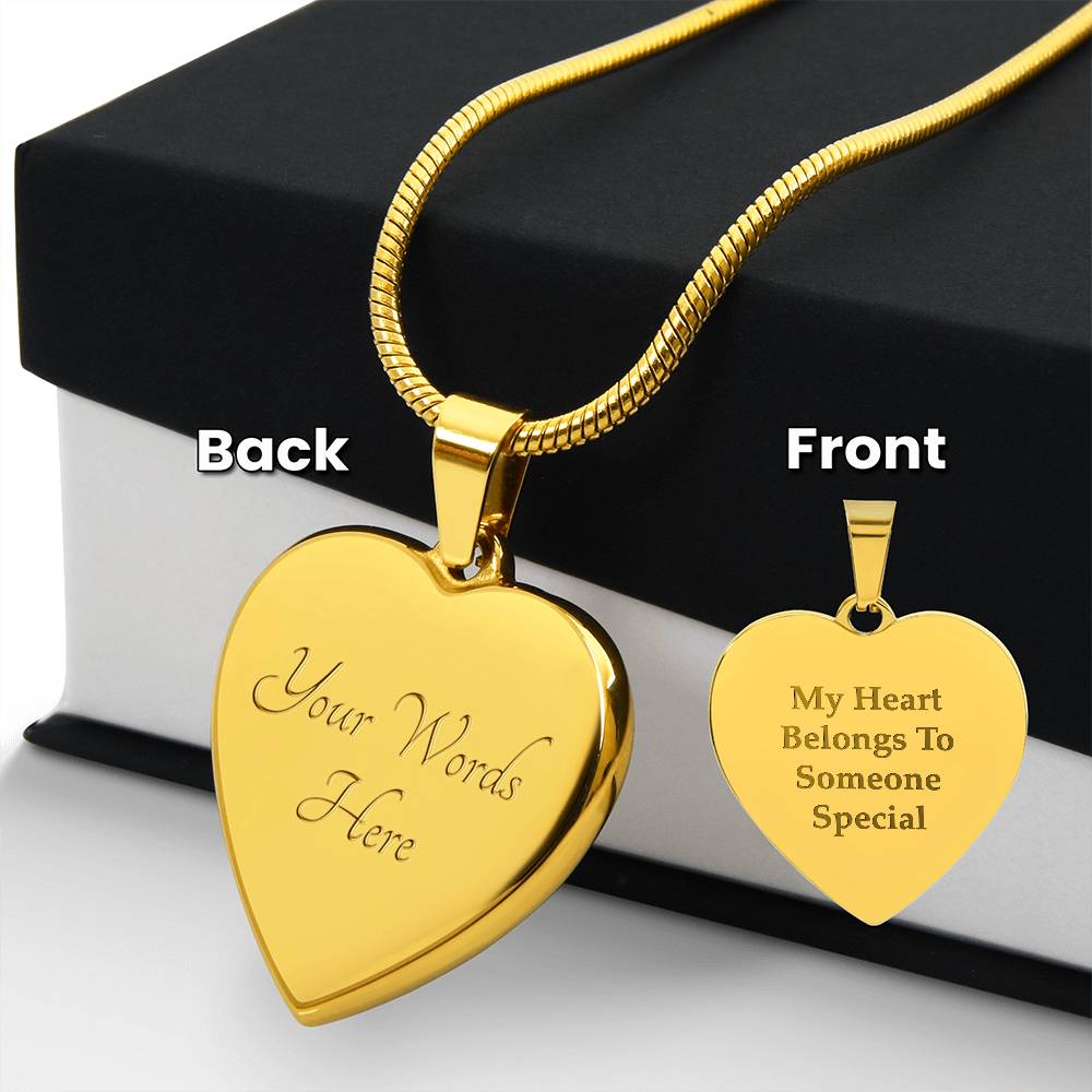 Engraved Heart Necklace