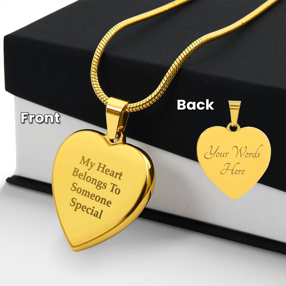 Engraved Heart Necklace