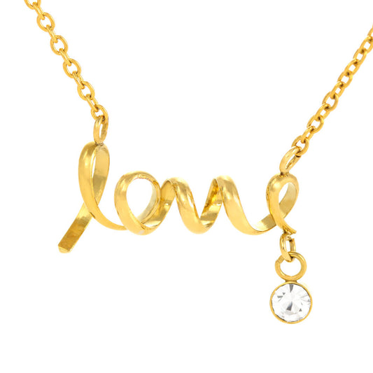 Scripted Love Necklace