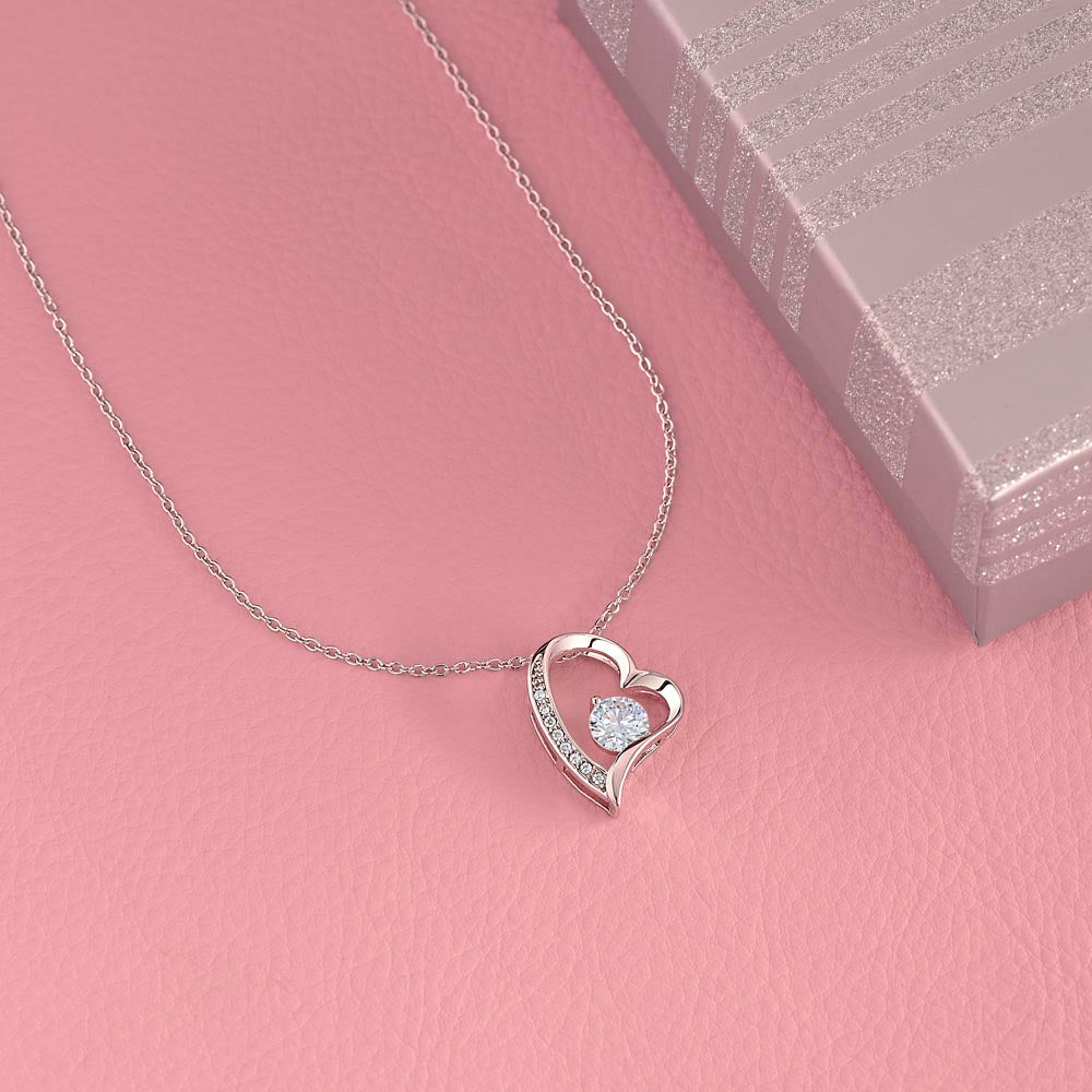 Forever Love Necklace with Personalized Message Card | Anniversary & Valentine Gift