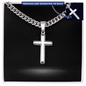 Personalized Cross with Cuban Link Chain