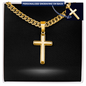Personalized Cross with Cuban Link Chain