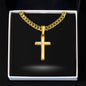 Personalized Cross with Cuban Link Chain