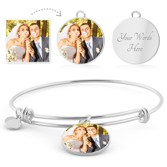 Luxury Circle Bangle Photo Upload