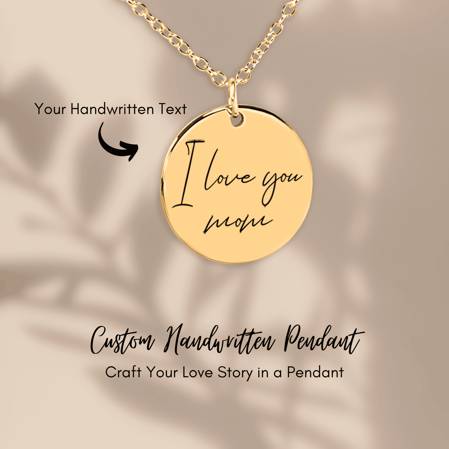 Custom Handwritten Pendant  +