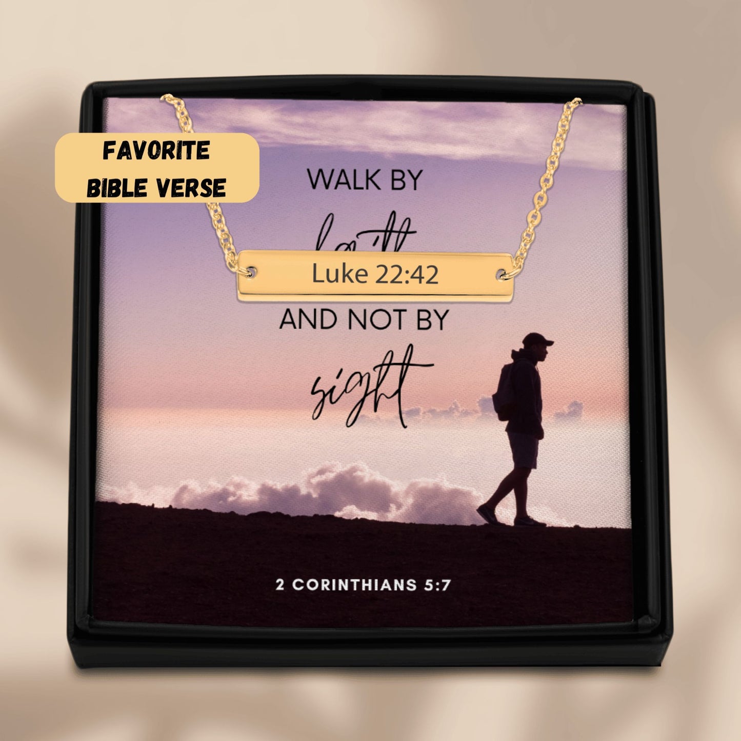 Bible Verse Bar Necklace