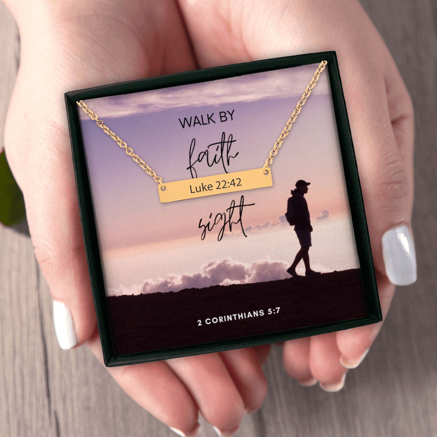 Bible Verse Bar Necklace