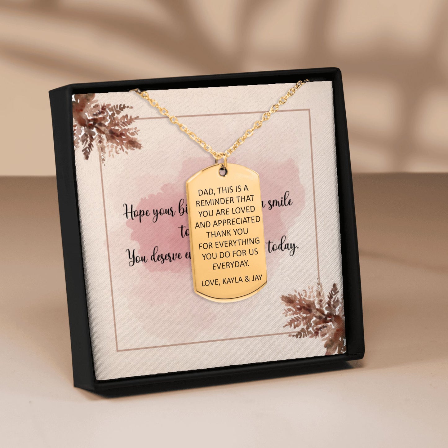 Custom Tag Necklace  +