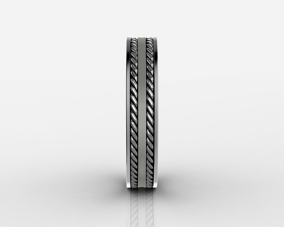 4mm Gray High-Polished Titanium Wedding Band – Comfort Fit
Modern, timeless, and made for everyday wear, this 4mm gray high-polished titanium wedding band delivers a bold yet refined look. Its sleek finish and smooth comfort-fit interior make it an ideal choice for a wedding band, anniversary gift, promise ring, or meaningful everyday piece.

Crafted from durable titanium, this ring is designed to handle daily life while maintaining its polished appearance. The classic 4mm width offers a strong, balanced profile that pairs effortlessly with any style—from casual to formal.