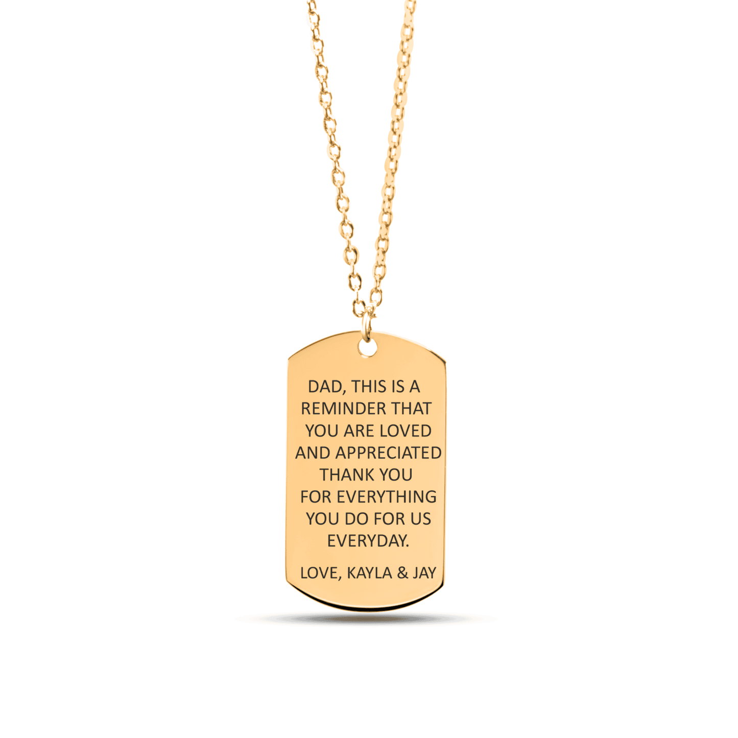 Custom Tag Necklace  +