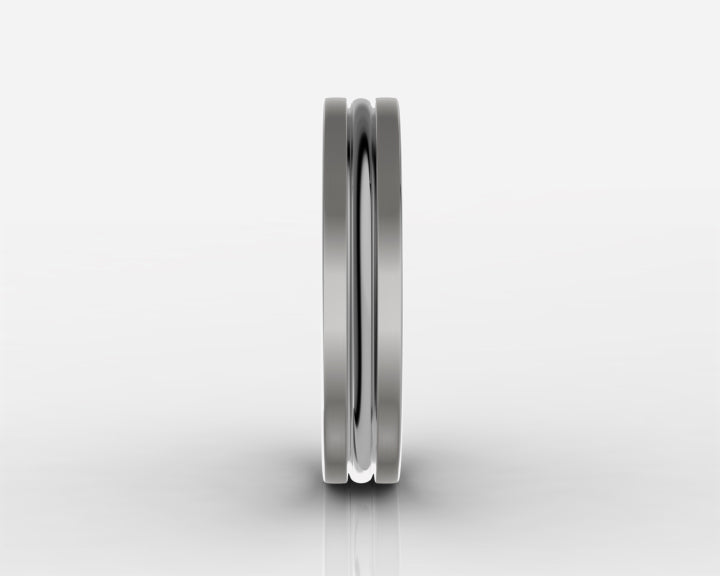 4mm Gray High-Polished Titanium Wedding Band – Comfort Fit
Modern, timeless, and made for everyday wear, this 4mm gray high-polished titanium wedding band delivers a bold yet refined look. Its sleek finish and smooth comfort-fit interior make it an ideal choice for a wedding band, anniversary gift, promise ring, or meaningful everyday piece.

Crafted from durable titanium, this ring is designed to handle daily life while maintaining its polished appearance. The classic 4mm width offers a strong, balanced profile that pairs effortlessly with any style—from casual to formal.