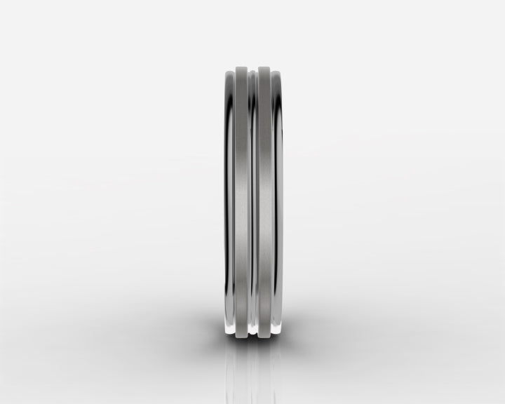 4mm Gray High-Polished Titanium Wedding Band – Comfort Fit
Modern, timeless, and made for everyday wear, this 4mm gray high-polished titanium wedding band delivers a bold yet refined look. Its sleek finish and smooth comfort-fit interior make it an ideal choice for a wedding band, anniversary gift, promise ring, or meaningful everyday piece.

Crafted from durable titanium, this ring is designed to handle daily life while maintaining its polished appearance. The classic 4mm width offers a strong, balanced profile that pairs effortlessly with any style—from casual to formal.