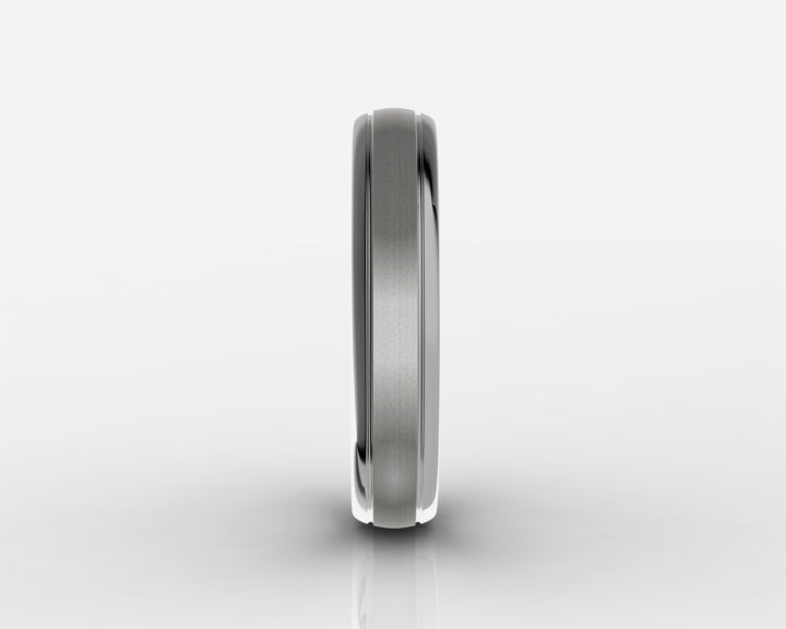 4mm Gray High-Polished Titanium Wedding Band – Comfort Fit
Modern, timeless, and made for everyday wear, this 4mm gray high-polished titanium wedding band delivers a bold yet refined look. Its sleek finish and smooth comfort-fit interior make it an ideal choice for a wedding band, anniversary gift, promise ring, or meaningful everyday piece.

Crafted from durable titanium, this ring is designed to handle daily life while maintaining its polished appearance. The classic 4mm width offers a strong, balanced profile that pairs effortlessly with any style—from casual to formal.