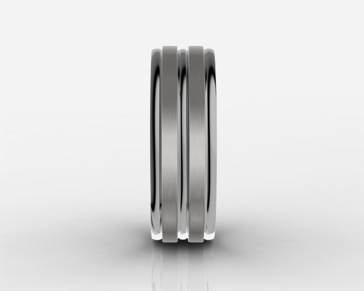 8mm Gray High-Polished Titanium Wedding Band – Comfort Fit
Modern, timeless, and made for everyday wear, this 8mm gray high-polished titanium wedding band delivers a bold yet refined look. Its sleek finish and smooth comfort-fit interior make it an ideal choice for a wedding band, anniversary gift, promise ring, or meaningful everyday piece.

Crafted from durable titanium, this ring is designed to handle daily life while maintaining its polished appearance. The classic 8mm width offers a strong, balanced profile that pairs effortlessly with any style—from casual to formal.