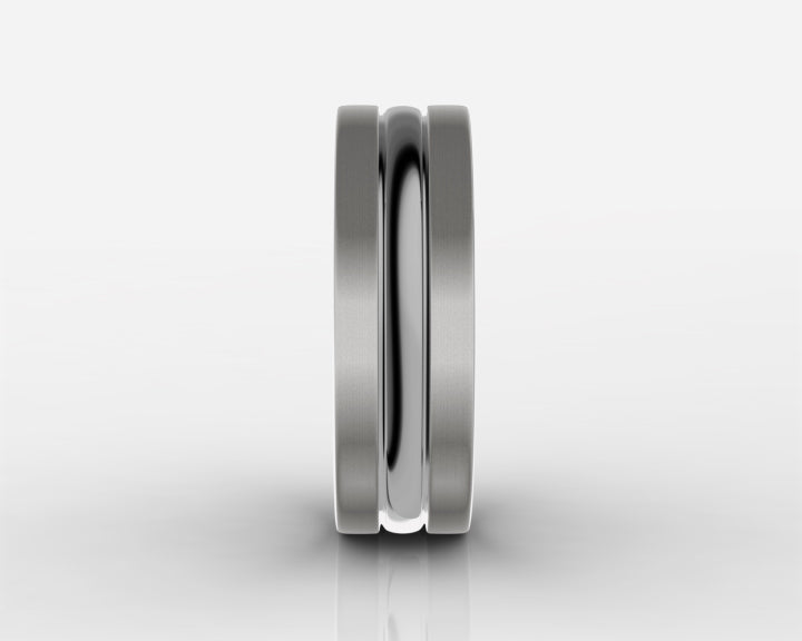 8mm Gray High-Polished Titanium Wedding Band – Comfort Fit
Modern, timeless, and made for everyday wear, this 8mm gray high-polished titanium wedding band delivers a bold yet refined look. Its sleek finish and smooth comfort-fit interior make it an ideal choice for a wedding band, anniversary gift, promise ring, or meaningful everyday piece.

Crafted from durable titanium, this ring is designed to handle daily life while maintaining its polished appearance. The classic 8mm width offers a strong, balanced profile that pairs effortlessly with any style—from casual to formal.